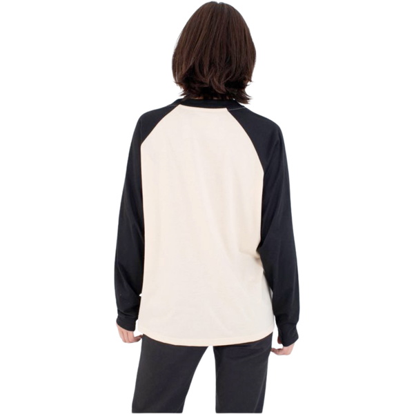 2026 Hurley Womens Our Run Raglan Long Sleeve Tee WTSEU00026. - Beige